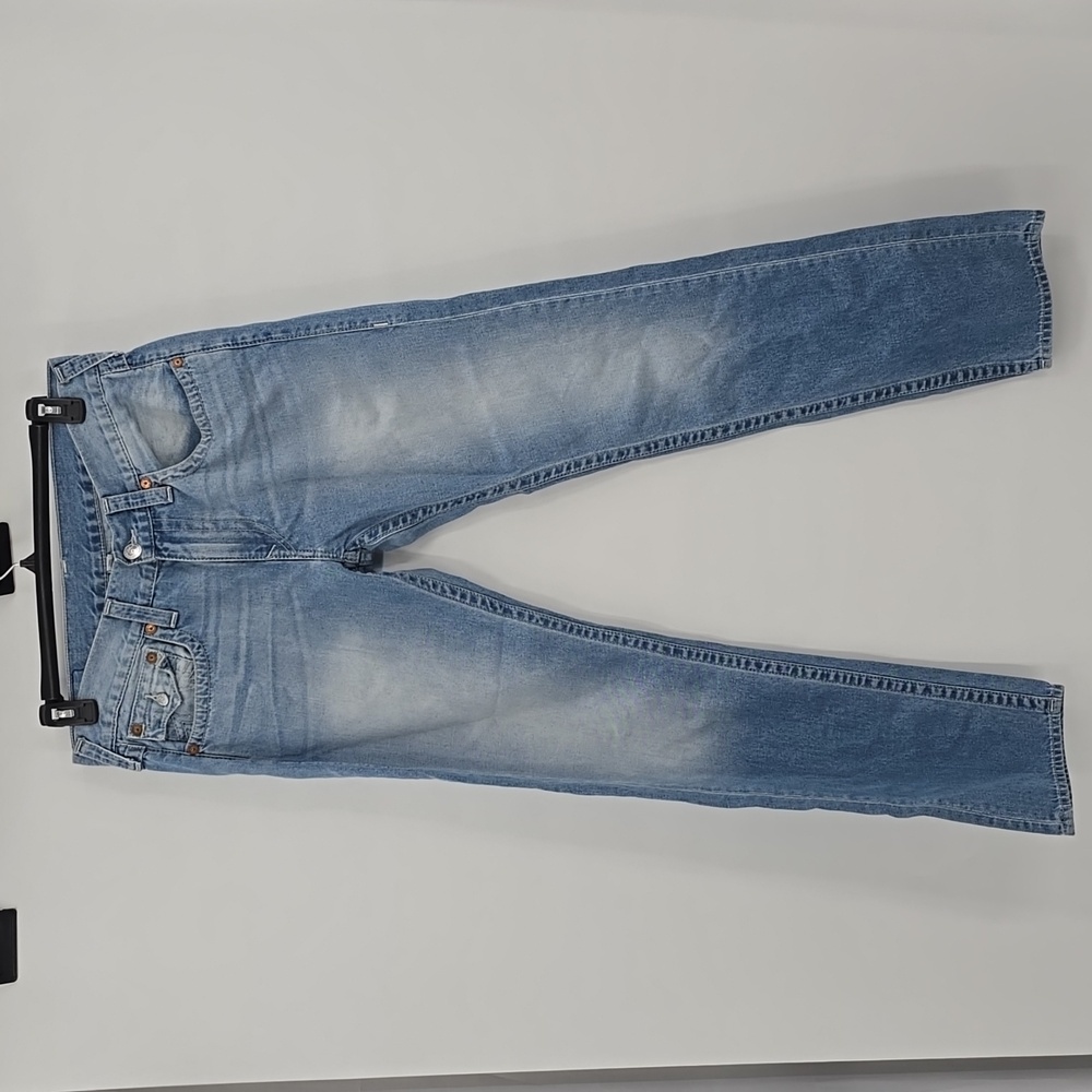 True Religion Skinny With Flap Pockets Basic Natural Blue Men's Size 34×34